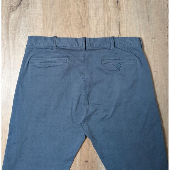 J Crew Size 34X33 Flex Chino Pants Driggs Blue Slim Fit Stretch Preppy - Picture 5 of 10